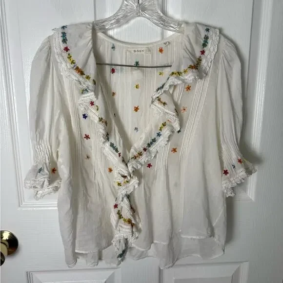 Doen Hettie Top in Sea Salt M - Picture 2 of 12